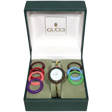 vintage gucci watch women's interchangeable.